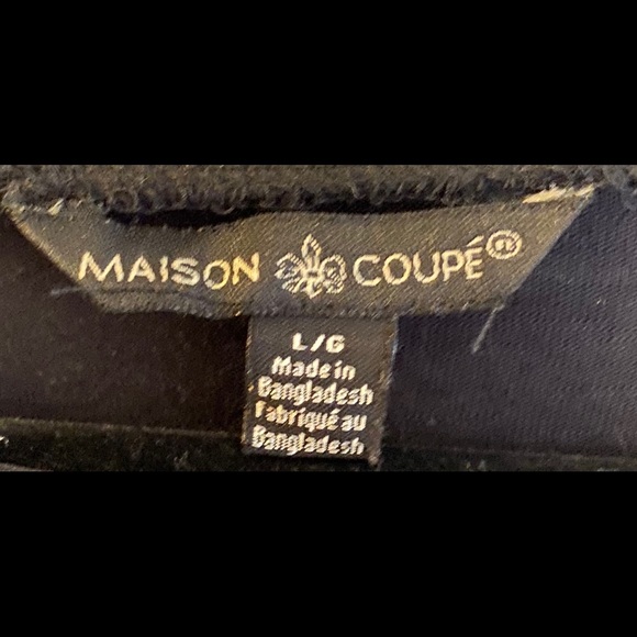 Maison Coupe - Women’s black short sleeve top (Size: Large) - Picture 3 of 7
